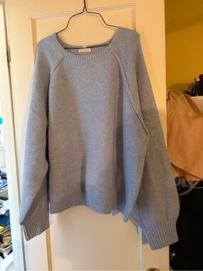 Women’s Light Blue Crewneck Sweater by Unknown Brand